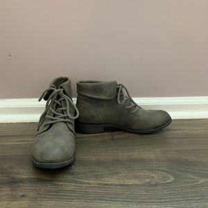 DSW fold over ankle booties